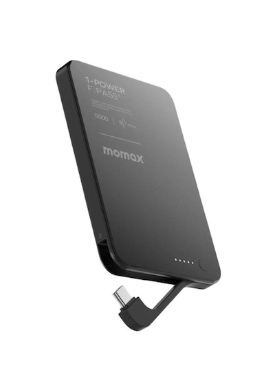 Momax 1-power F.pass+ 5000mah Battery Pack With Built-in Powerbank Siyah