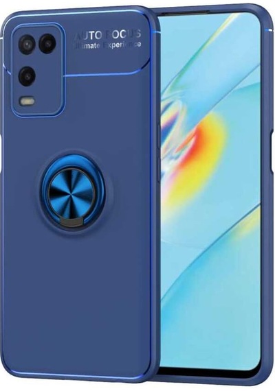 Oppo A54 4G Kılıf Zore Ravel Yüzüklü Silikon Kılıf