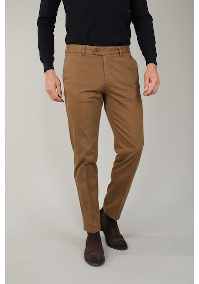 Bisse Haki Pamuklu Chino Pilesiz Erkek Pantolon Pns24k24001 D49 Haki