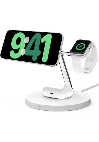Belkin Boostcharge Pro 3in1 Qi2 15 W Magsafe Şarj Standı