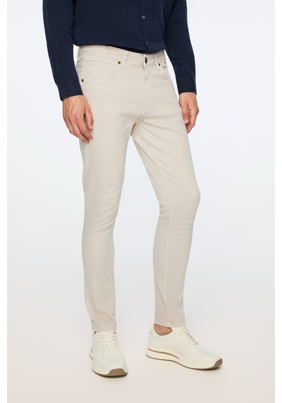 Morven Erkek Taş Denim 5 Cep Slim Fit Jean Kot Pantolon 26ms003032870 Taş