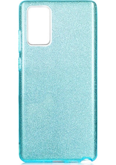 Samsung Uyumlu Galaxy Note 20 Kılıf Zore Shining Silikon-Mavi