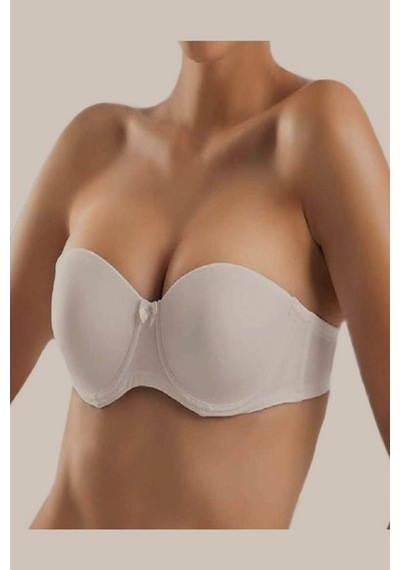 Bella Donna 11030 Boş Cup & Desteksiz Balenli Straplez Sütyen