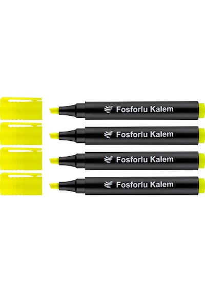 Lotte Fosforlu Kalem 4'lü Sarı Diğer