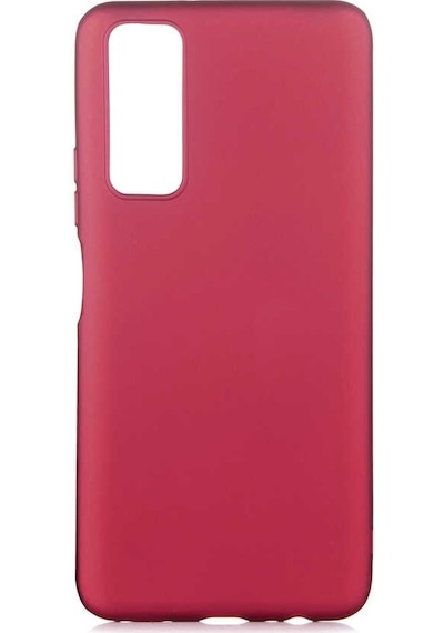 Kilifone - Huawei Uyumlu P Smart 2021 Ppa-lx2 - Kılıf Mat Renkli Esnek Premier Silikon Kapak - Mürdüm