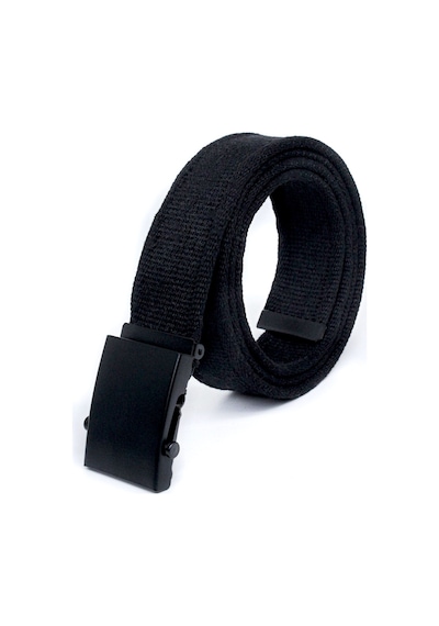 Livze Unisex Siyah Tokalı Kolon Kemeri 4cm Siyah Siyah