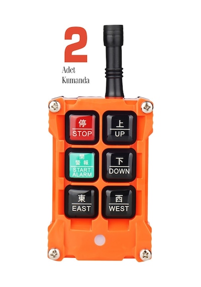 Endüstriyel Vinç Uzaktan Kumanda 4 Hareket 24 Volt