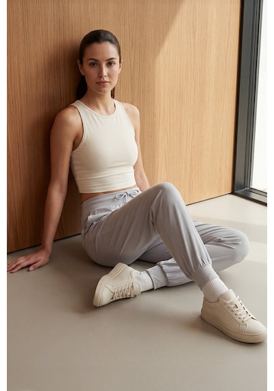 Taş Cepli Standart Kalıp Kadın Yoga Pantolon - 94677