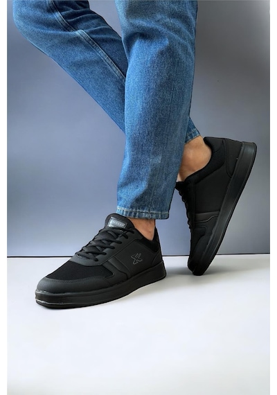 Erkek Günlük Sneaker Rahat Spor Ayakkabı Siyah-Sıyah Siyah