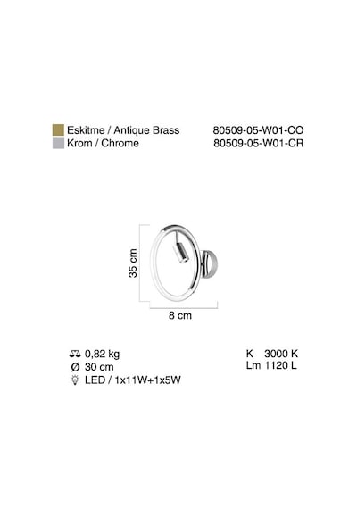 Proves Ledlı Eskıtme Aplık 12w+5w 3000k Diğer