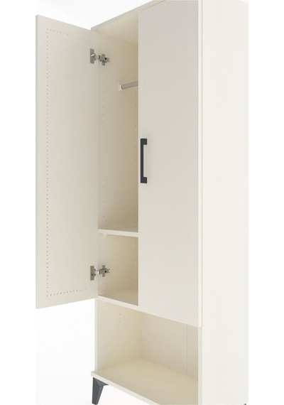 Arges Dolap 2 Raflı 2 Kapaklı Tek Askılı 60x30x163 Aytaşı-aytaşı Aytaşı