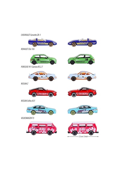 8504100001 Castheads Premium Cars 6-asst Çok Renkli