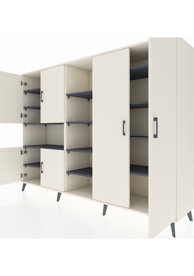 Hyperion Dolap 13 Raflı 6 Kapaklı 220x44x163 Aytaşı-aytaşı/antras Aytaşı-aytaşı/antrasit Hyperion Dolap 13 Raflı 6 Kapaklı 220x44x163 Aytaşı-aytaşı/antras Aytaşı-aytaşı/antrasit