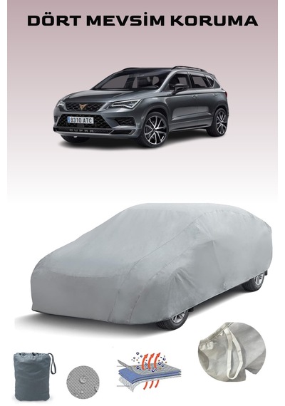 Gri Cupra Ateca Araba Brandası, Oto Örtüsü, Araba Çadırı Gri