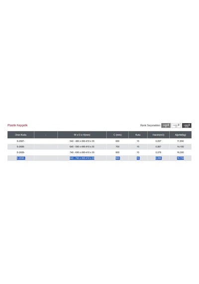 Starax 84x49 Beyaz Plastik Kepçelik 7 Gözlü Modül 90cm S-2690-wp Çok Renkli