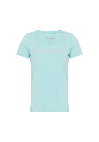 Merrell Logo F Tee Kadın T-shırt Turkuaz Turkuaz