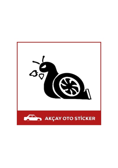 Kızgın Salyangoz Sticker Oto Sticker Araba Sticker