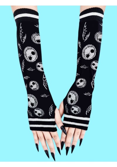 Tezzgelsin Kesik Parmak Punk Jack Skellington Kolluk Siyah