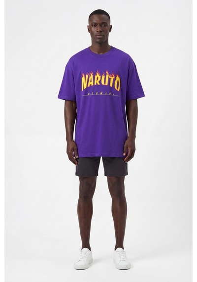 Blow Up Future Gen Naruto Oversize Erkek T-shirt 141429 Mor