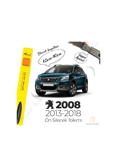 Peugeot 2008 Muz Silecek Takımı 2013-2017 İnwells