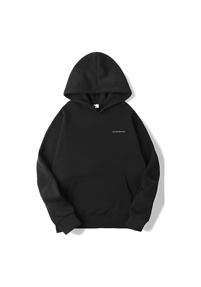 Brz Collection Unisex Oversize Zen Garden Hoodie-siyah Siyah