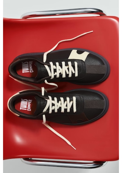 Camper Twins Erkek Deri Spor Ayakkabı K101107-005 Siyah