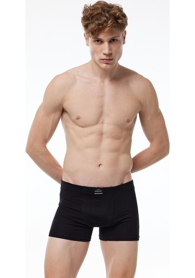 Malabadi Erkek 3'lü Siyah Lacivert Füme Premium Collection Modal Boxer 3m251 Siyah-lacivert-füme