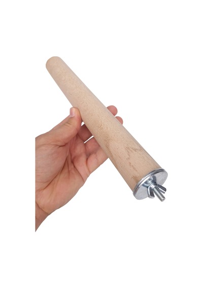 Vixpet Venty Büyük Papağan Tüneği 30 Cm 36 Mm / Doğal Ahşap Kuş Tüneği