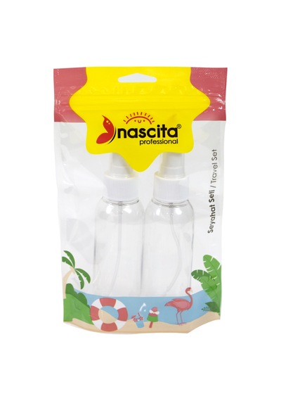 Nascita Şeffaf Seyahat Kişisel Bakım Seti 2'li Nassıseset0011