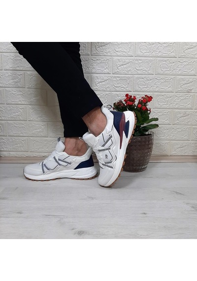 M.p. 1642 Beyaz Memoryfoam Kaydırmaz Rahat Spor Ayakkabı Beyaz