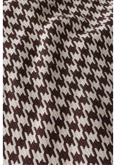 Çift Kişilik Pike Kazayağı Desenli Dekoratif Yatak Örtüsü 200x220 Cm Kahverengi