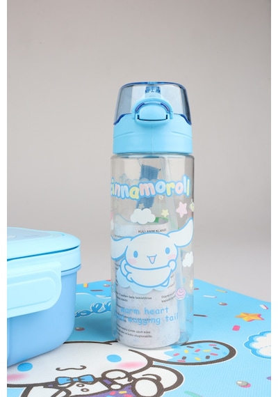 X Dekomus Lisanslı Cinnamoroll 500 Ml Matara,3 Bölmeli Beslenme Kabı,beslenme Örtüsü Seti Diğer