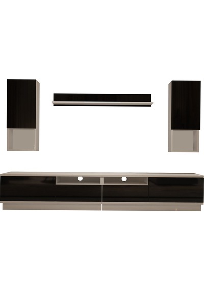 Decoraktiv Trendstyle 5220das Mdf Tv Ünitesi Tv Sehpası Beyaz - Siyah