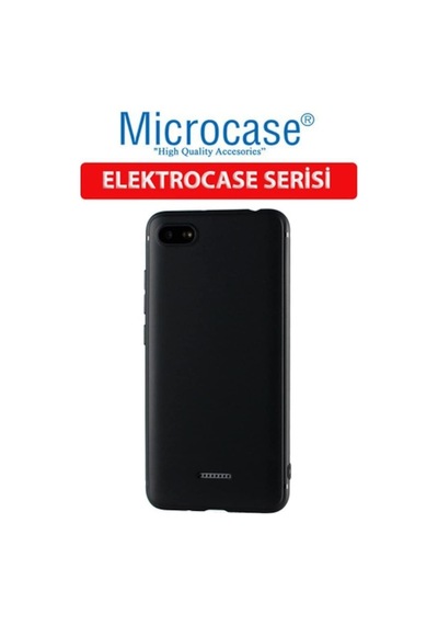 Microcase Xiaomi Redmi 6A Elektrocase Serisi Silikon Kilif + Cam 293002669 - Seçenek / Cam Koruma-Tempered Glass Istemiyorum