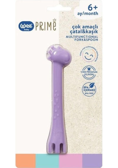 Wee Baby Prime Çok Amaçlı Çatal & Kaşık Kod:924 - Mor Mor