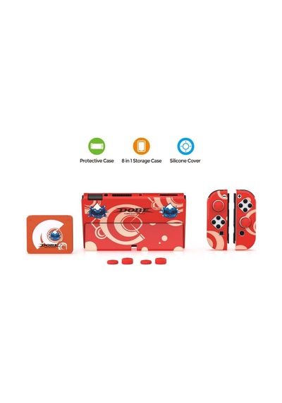 Nintendo Switch Oled Çoklu Koruma Kiti 8 İn 1 Dobe Tns-1192r