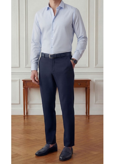 Etikmen Spor Klasik Lacivert Kolay Ütülenebilir Easy Iron Erkek Pantolon Lacivert