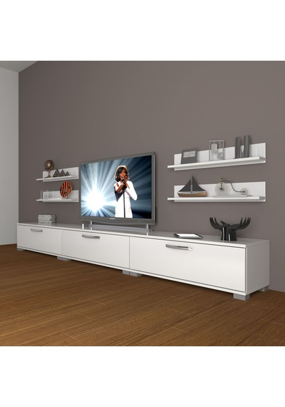 Decoraktiv Eko 270r Slm Tv Ünitesi Tv Sehpası Parlak Beyaz