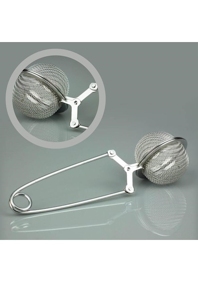 Paslanmaz Metal Pratik Kolay Bitki  Çayı Demleme Süzgeci Aparatı