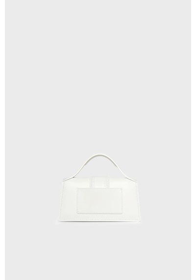 Jacquemus Le Bombıno Deri Çıkarılabilir Askılı Çanta Kadın Çanta 21hbaw00006bc01c01 Beyaz