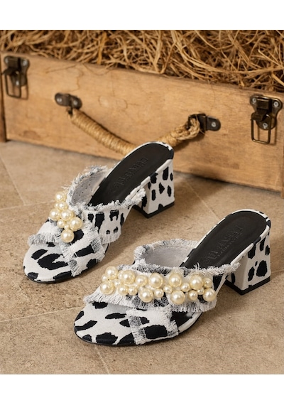 Dabab Shoes Anka Kadın Hasır Dokulu İncili Kalın Topuk Siyah Beyaz Leopar Terlik Sandalet Beyaz - Leopar - Siyah Dabab Shoes Anka Kadın Hasır Dokulu İncili Kalın Topuk Siyah Beyaz Leopar Terlik Sandalet Beyaz - Leopar - Siyah