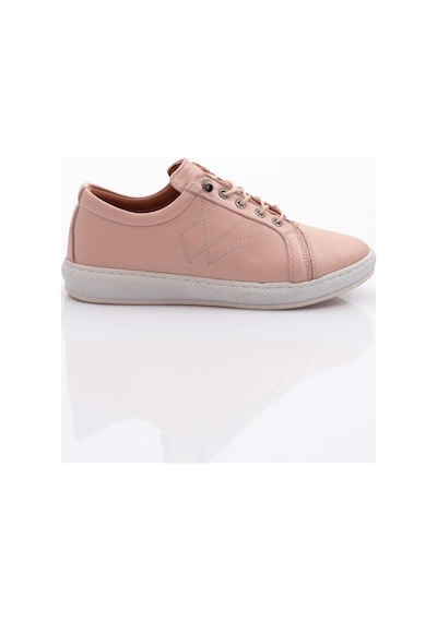 Dgn 2011 Kadin Bağcikli Comfort Ayakkabi 2011-2135-R1398 Pudra