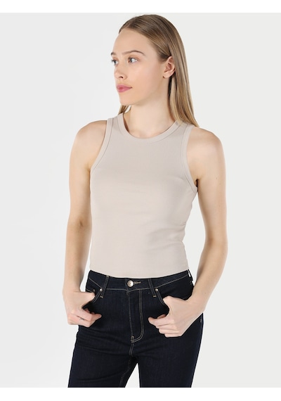 Colin's Slim Fit Basic Bej Kadın Atlet CL1064021_Q1.V2_BEI