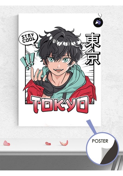 Stay Cool Tokyo Manga Anime Poster - Afiş - Dekoratif Duvar Posteri
