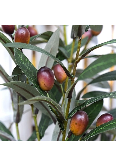 Yapay Zeytin Dalı 4 Adet Uzun Dallı 90Cm 6 Meyveli