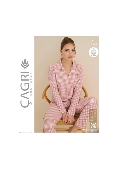 Çağrı Kadın Kışlık Süet Uzun Kollu Önü Düğmeli Pijama Takımı 3049 Pudra Çağrı Kadın Kışlık Süet Uzun Kollu Önü Düğmeli Pijama Takımı 3049 Pudra