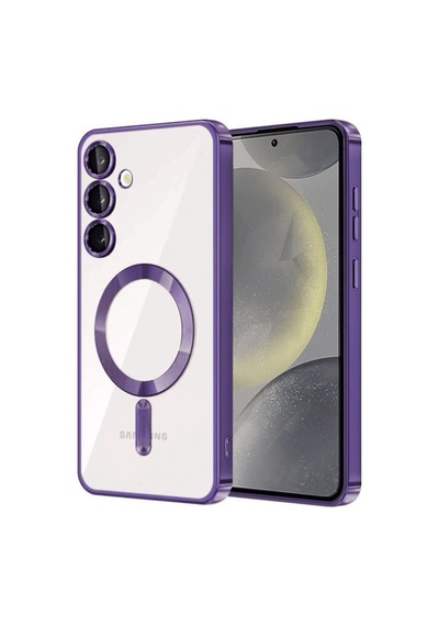 Samsung Galaxy  Uyumlu,  S23 Kılıf Kross Magneticsafe Kapak - Mor