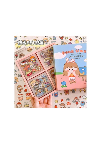 Good Time Temalı 100 Yaprak 4 Bölmeli Sticker Seti Bullet Journal