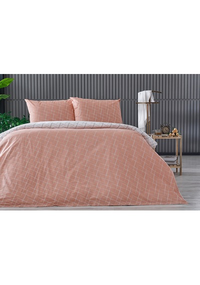 Easy Cotton Glimmer Nevresim Takımı Çift Kişilik - Somon