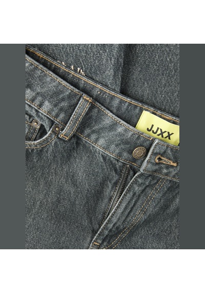 Jack & Jones Kadin Barrel Fit Orta Bel Jean - Fuji - 12303526 Siyah